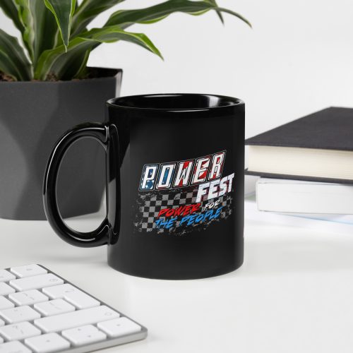 POWERfest Power for the People Black Glossy Mug