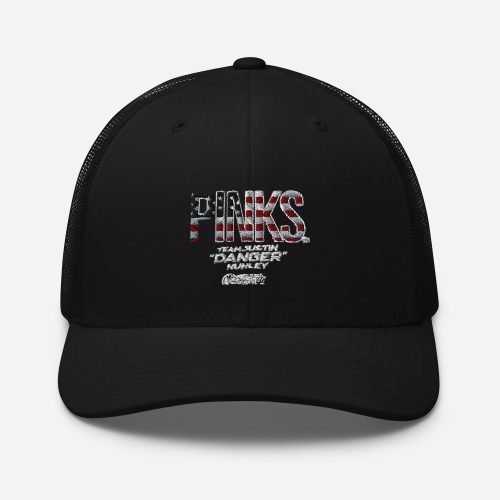 PINKS USA Black Trucker Hat