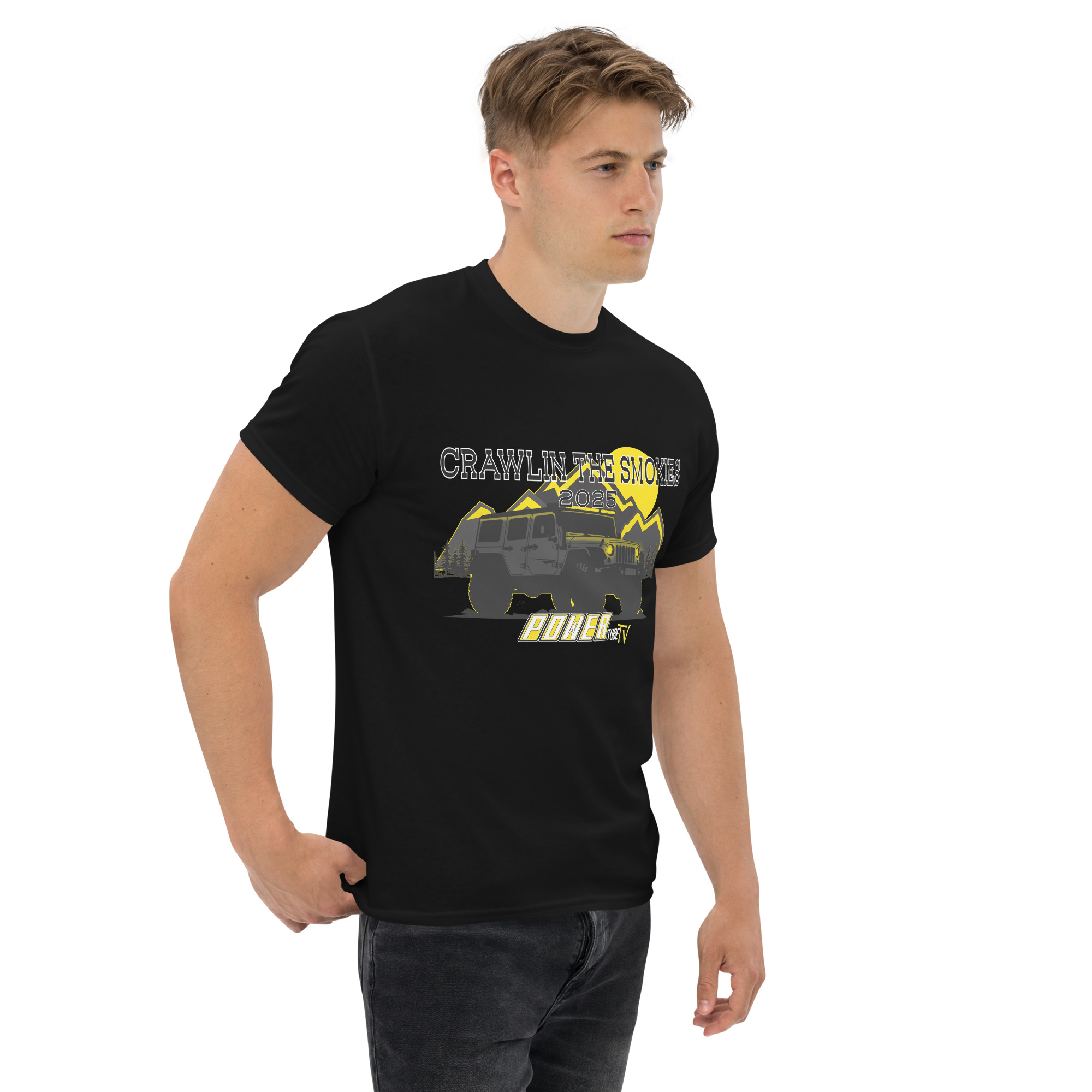 Crawlin the Smokies Jeep T shirt Black - Image 6