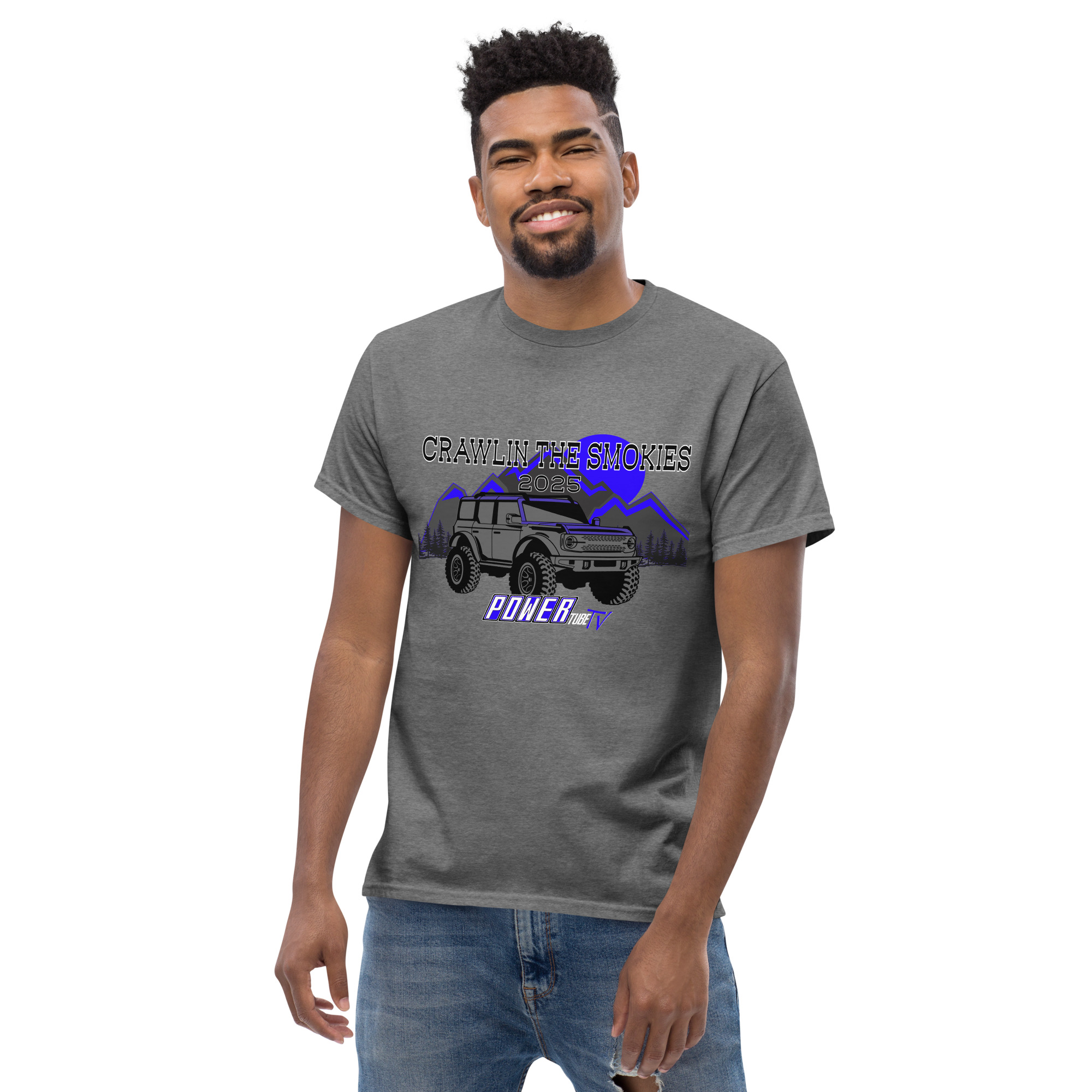 Crawlin the Smokies Bronco T shirt Grey - Image 8