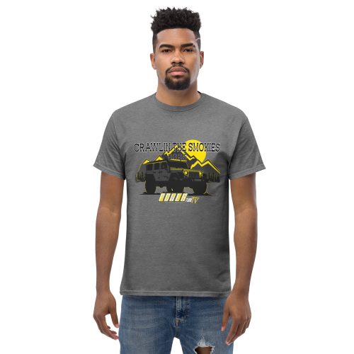 Crawlin the Smokies Jeep T shirt Grey