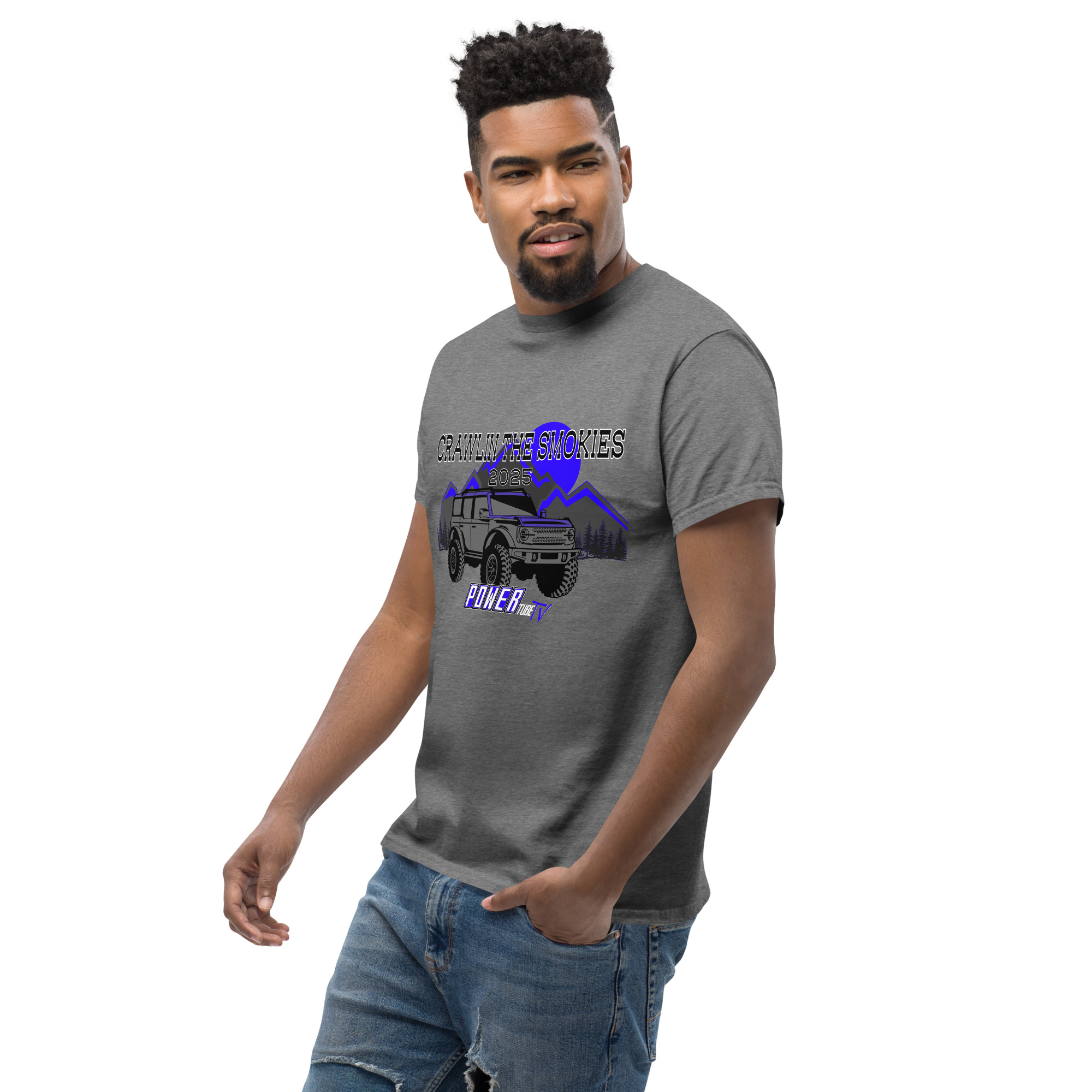 Crawlin the Smokies Bronco T shirt Grey - Image 5