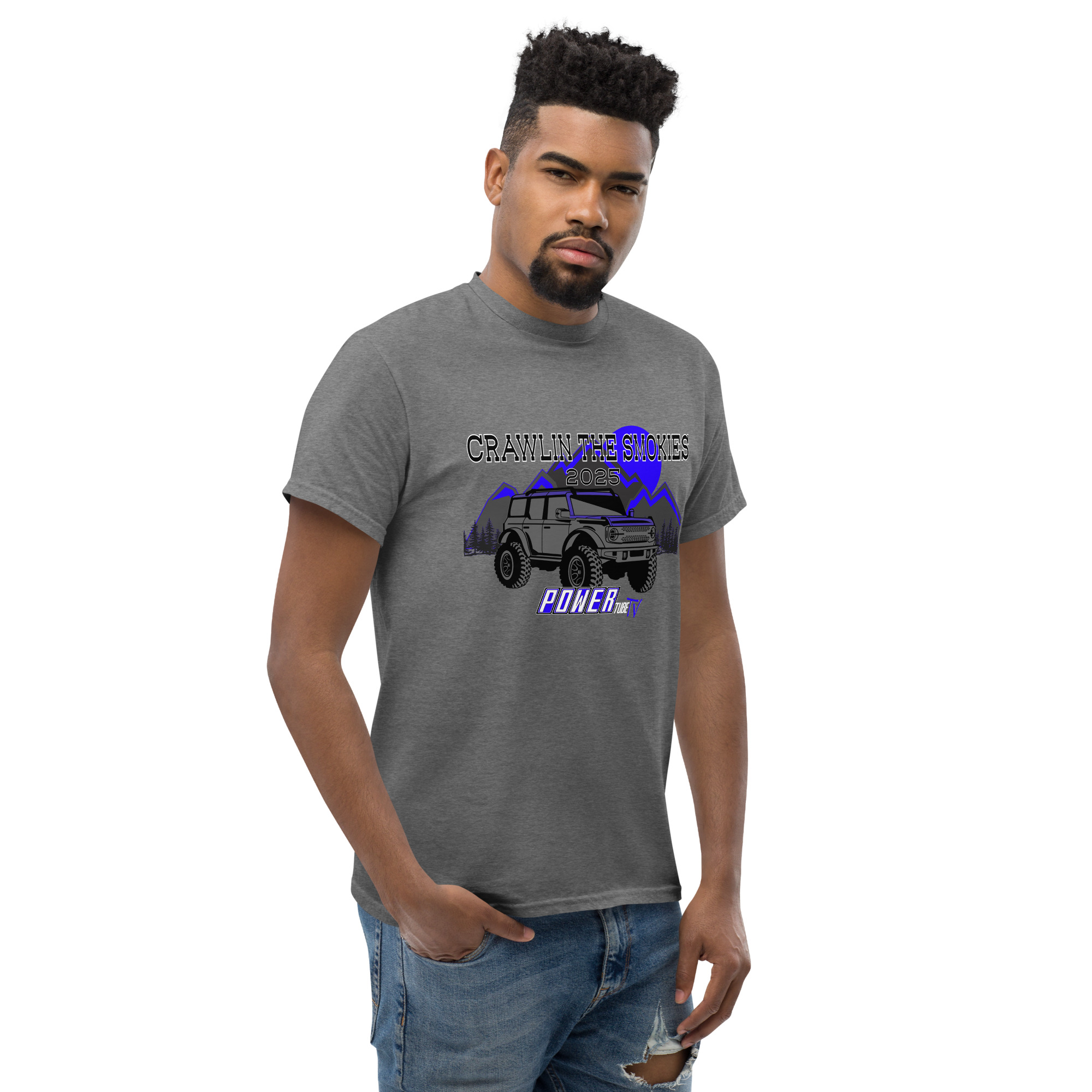 Crawlin the Smokies Bronco T shirt Grey - Image 6