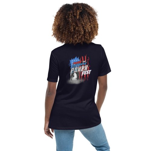 POWERfest Power for the People Navy Women's Relaxed T-Shirt
