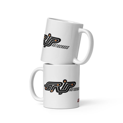 Grip Autocross White glossy mug