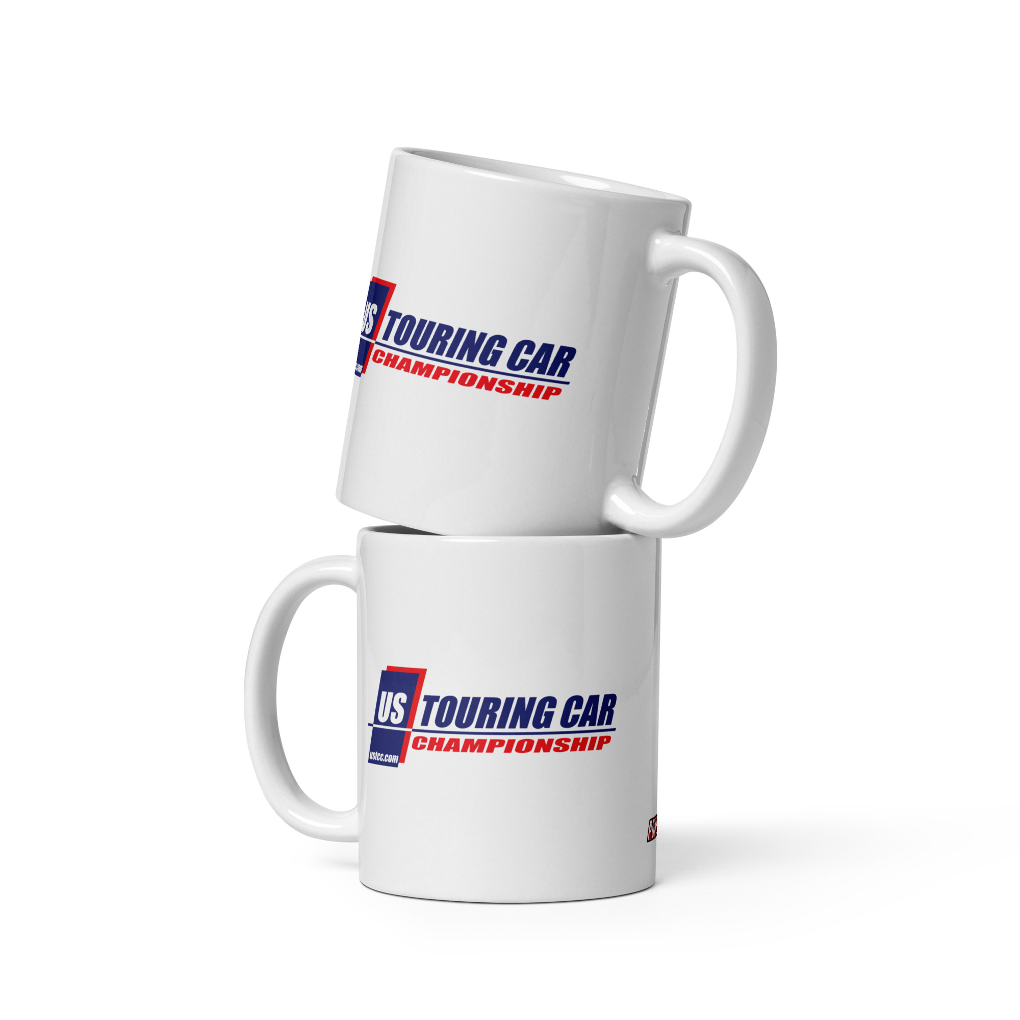 US Touring Car Championship White glossy mug