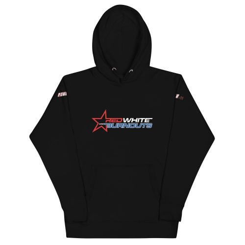 Red, White and Burnouts Unisex Hoodie