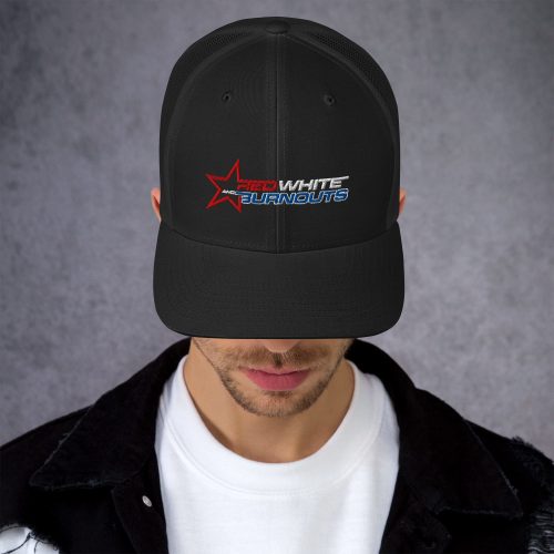 Red, White and Burnouts Trucker Cap