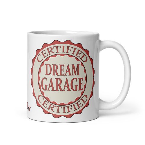 Dream Garage White glossy mug