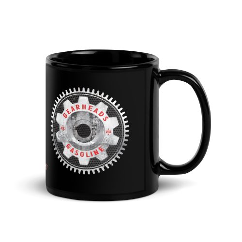 Gearheads N Gasoline Black Glossy Mug