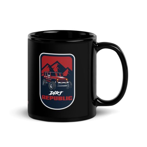 Dirt Republic Black Glossy Mug