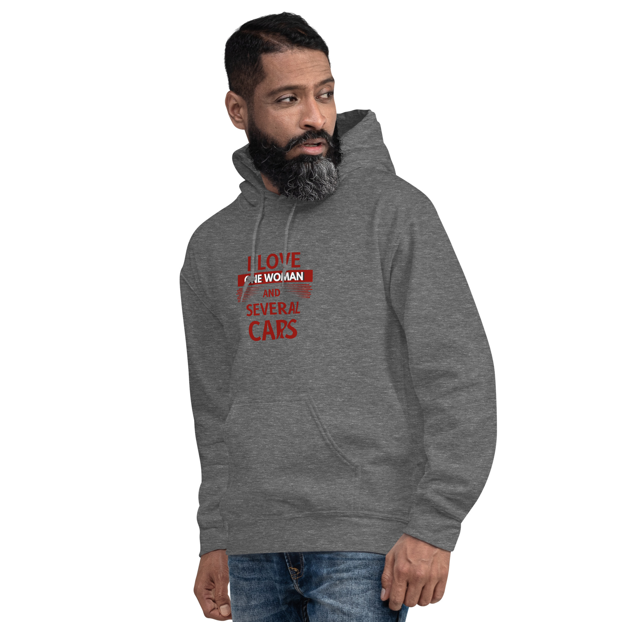 Attitude Gear I love Men's Unisex Hoodie - Image 2