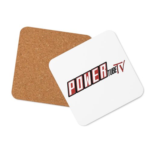 POWERtube TV Cork-back coaster