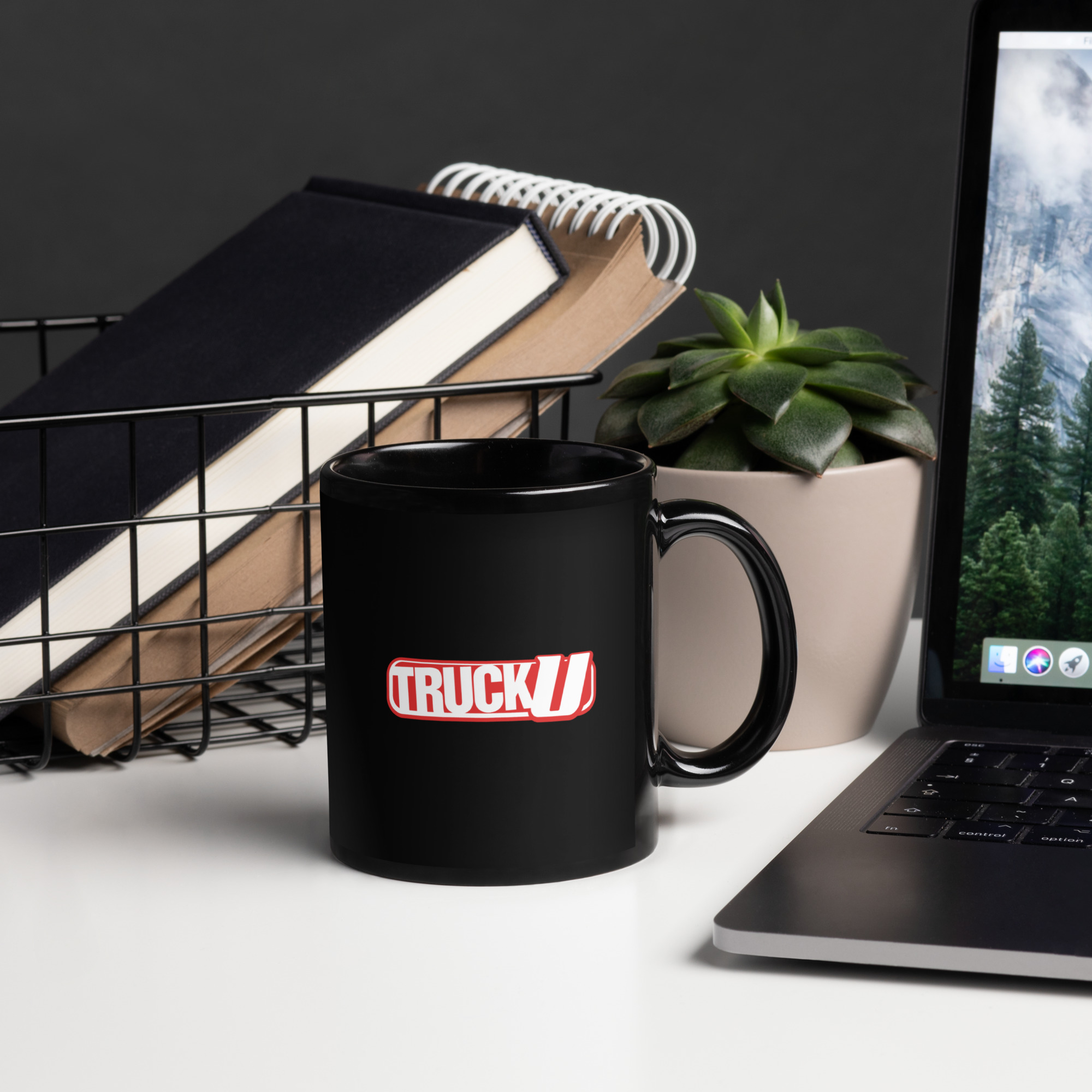 TruckU Black Glossy Mug